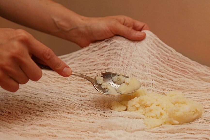 Honig und Kartoffeln komprimieren