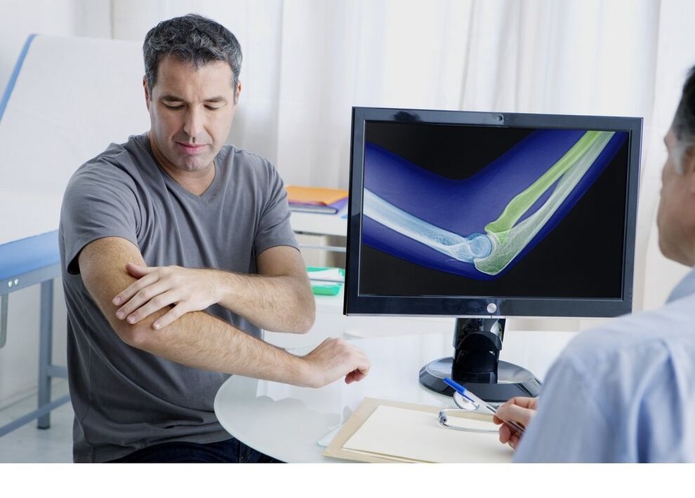 Ellbogen Joint -Arthrose in Bild x -Strahlen