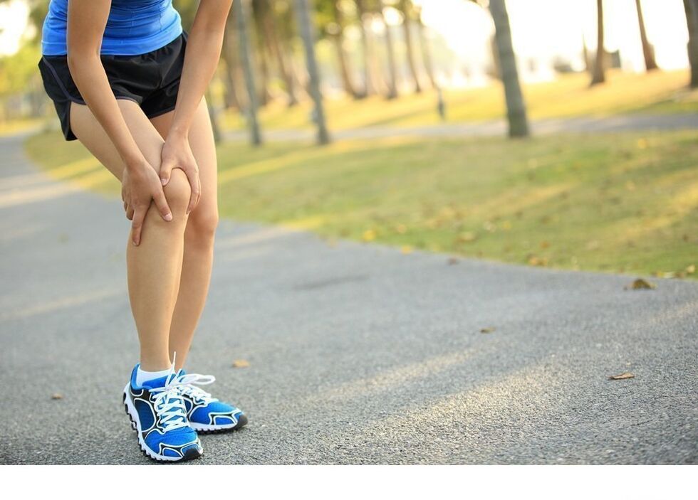 Knieschmerzen mit Beinosteoarthritis